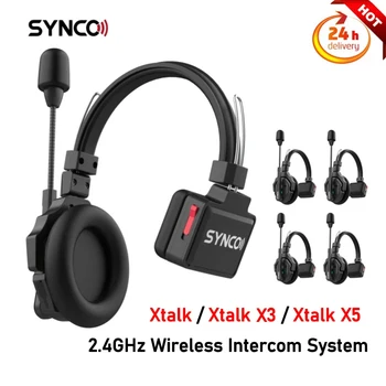 SYNCO Xtalk Xtalk X3 Xtalk X5 2,4 ГГц Беспроводной микрофон для внутренней связи Полнодуплексная гарнитура Система связи Шумоподавление