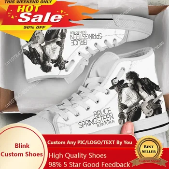 Горячая прохладная обувь Брюса Спрингстина Мужчина Женщина Высокое качество Холст Обувь Легкие Модные Кроссовки Повседневная Доска Обувь