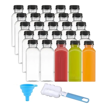 12 унций Многоразовые пластиковые бутылки для сока для соков, воды, смузи и других напитков