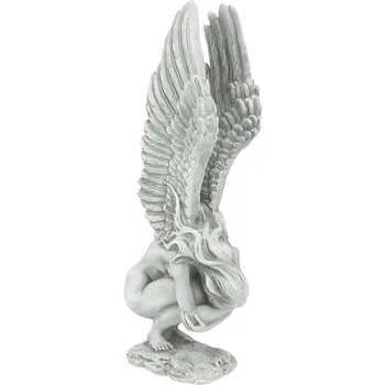 Дизайн Тоскано NG33765 Память и искупление Ангел Религиозный сад Статуя Средний 15 дюймов Слоновая кость