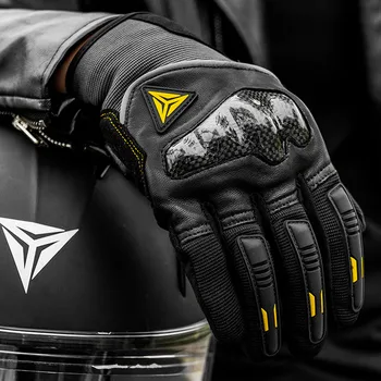 Новые мотоциклетные перчатки мужские женские кожаные велосипедные перчатки зимние летние перчатки мотоцикл мотокросс квадроциклы перчатки сенсорный экран перчатки